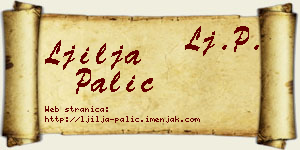 Ljilja Palić vizit kartica